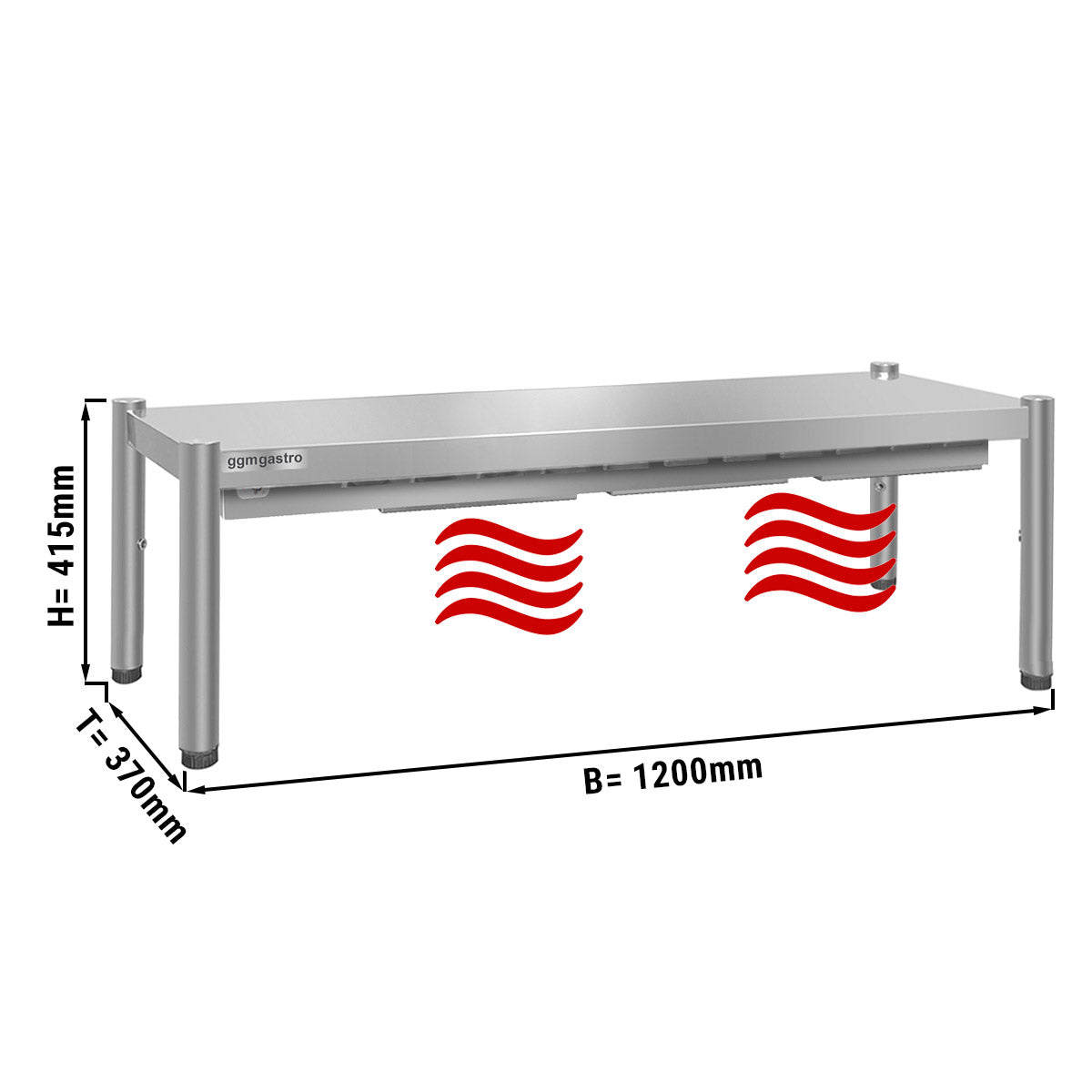 Warming bridge - 1.2 m - 1 floor - Height: 0.4 m