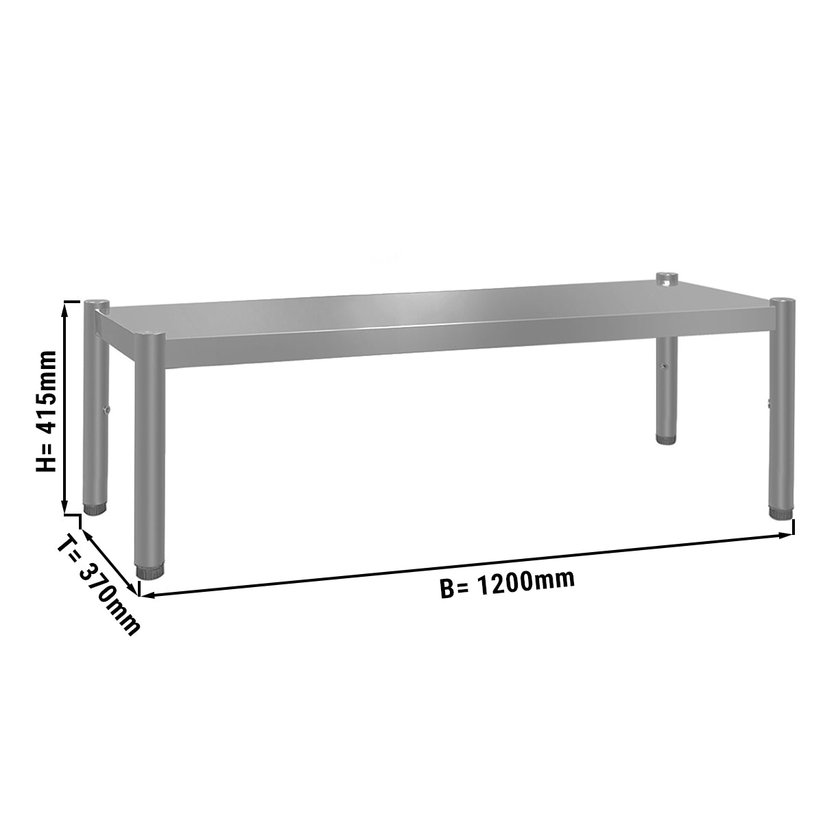 Additional table ECO 1.2 m - with 1 Floor 0.4 m high