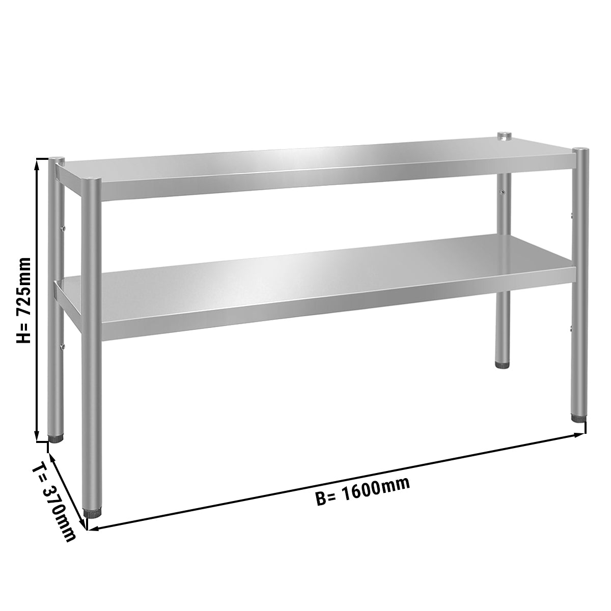 Additional table 1.6 m - with 2 floors 0.7 m high