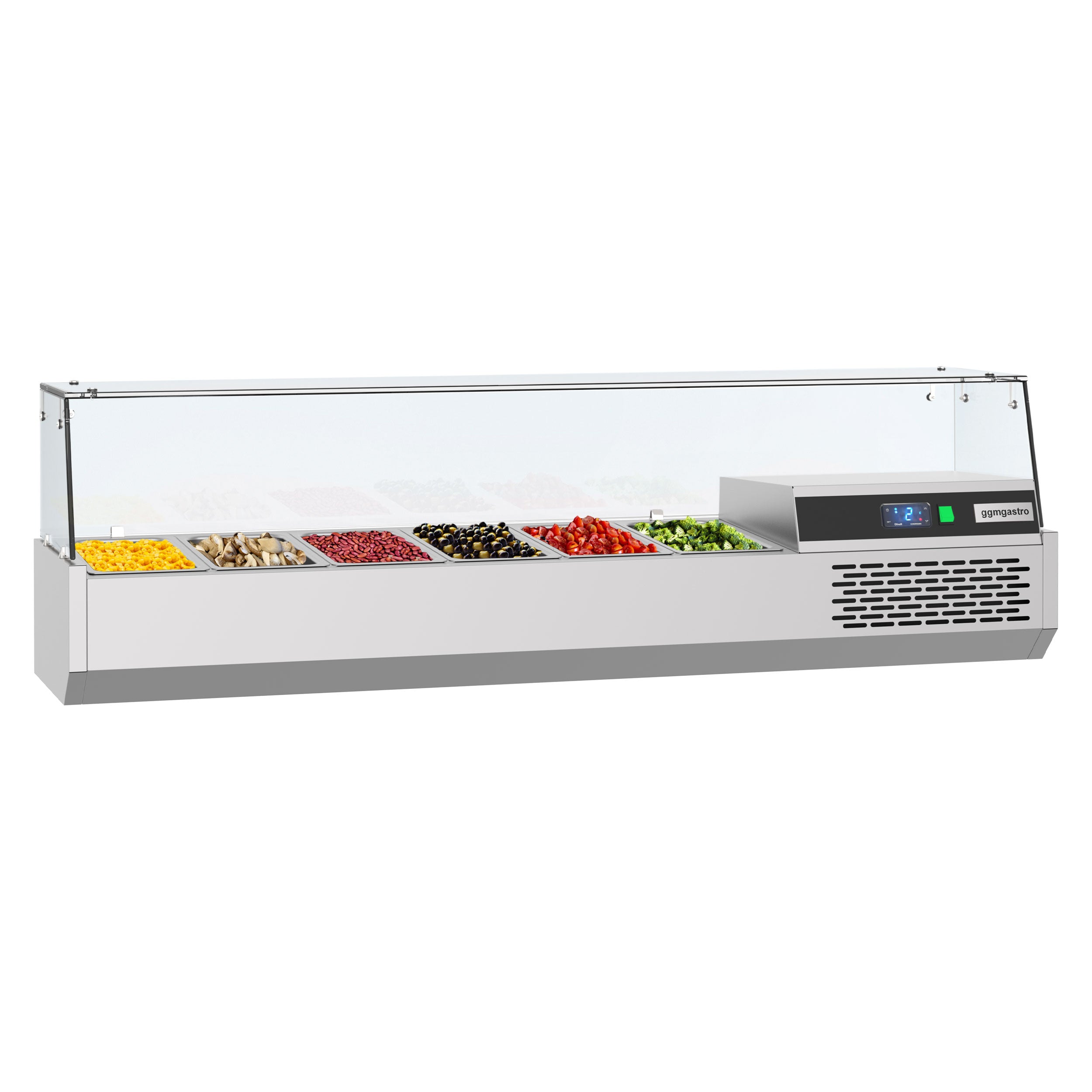 Refrigerated display case 1.5 x 0.46 m - for 6 x GN 1/3 containers