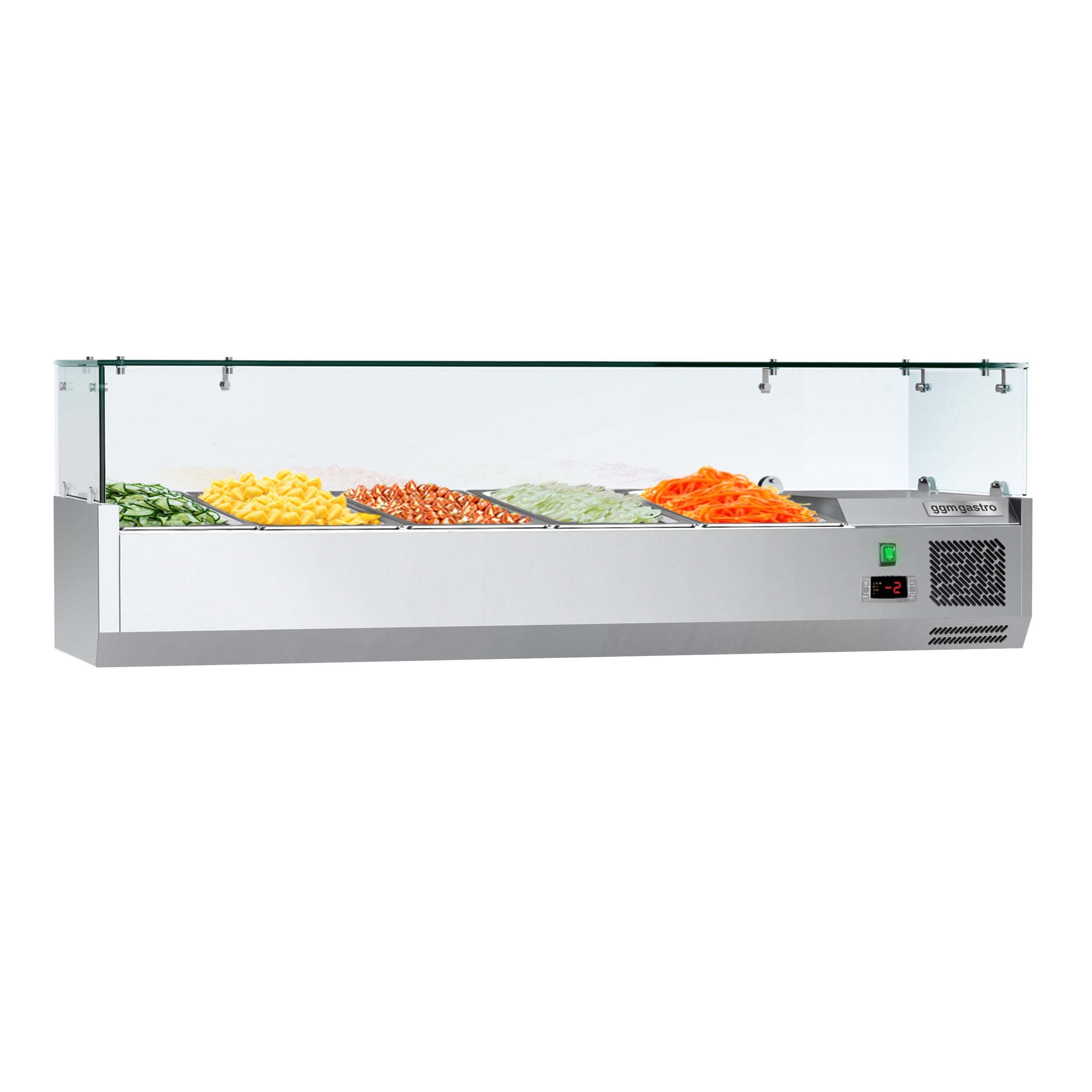 Хладилна витрина ECO - 1,2 x 0,34 m - за 5x 1/4 GN контейнери