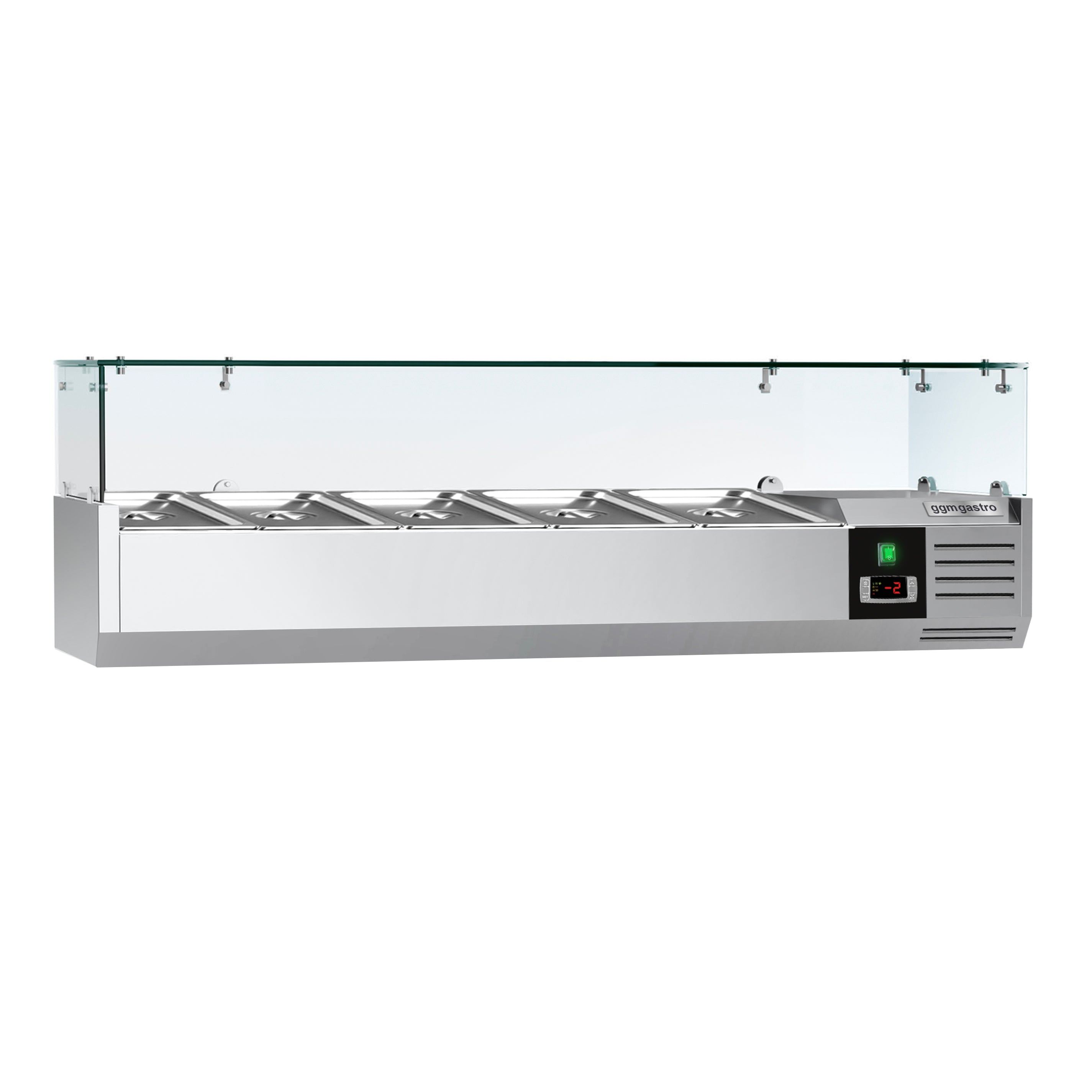 Хладилна витрина PREMIUM - 1,2 x 0,34 m - за 5x 1/4 GN контейнери