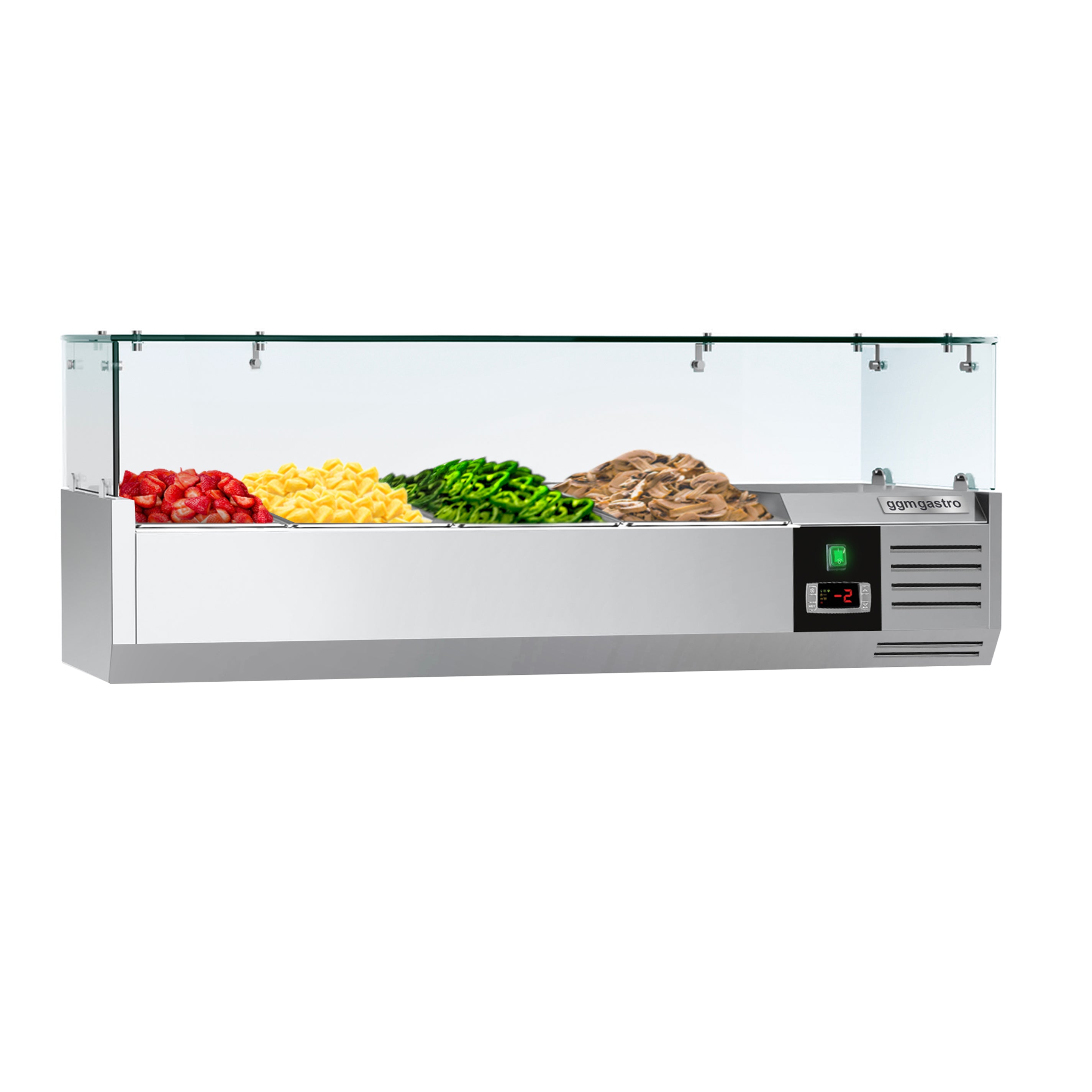 Хладилна витрина PREMIUM - 1,2 x 0,4 m - за контейнери 4x 1/3 GN