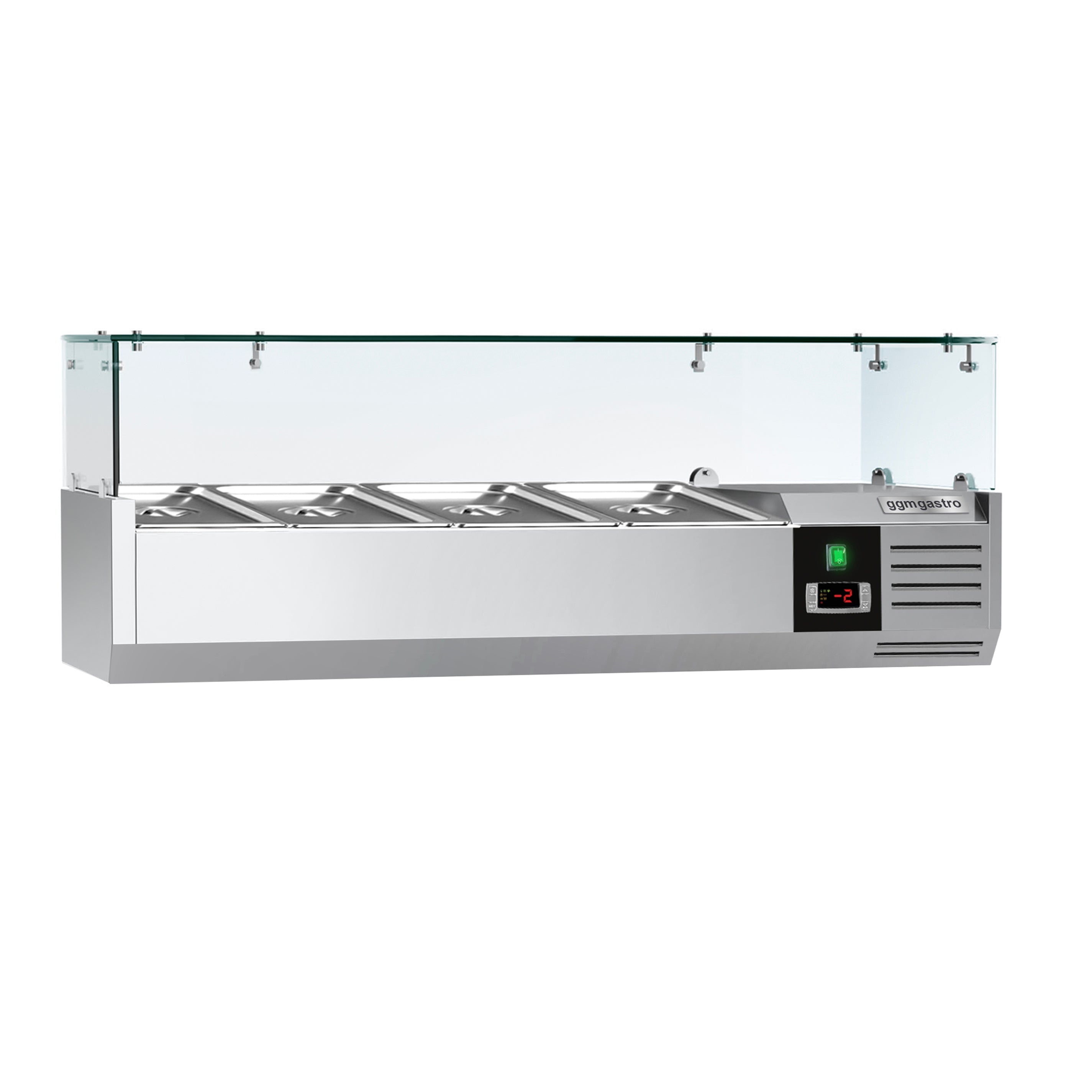 Refrigerated showcase PREMIUM - 1.2 x 0.4 m - for containers 4x 1/3 GN