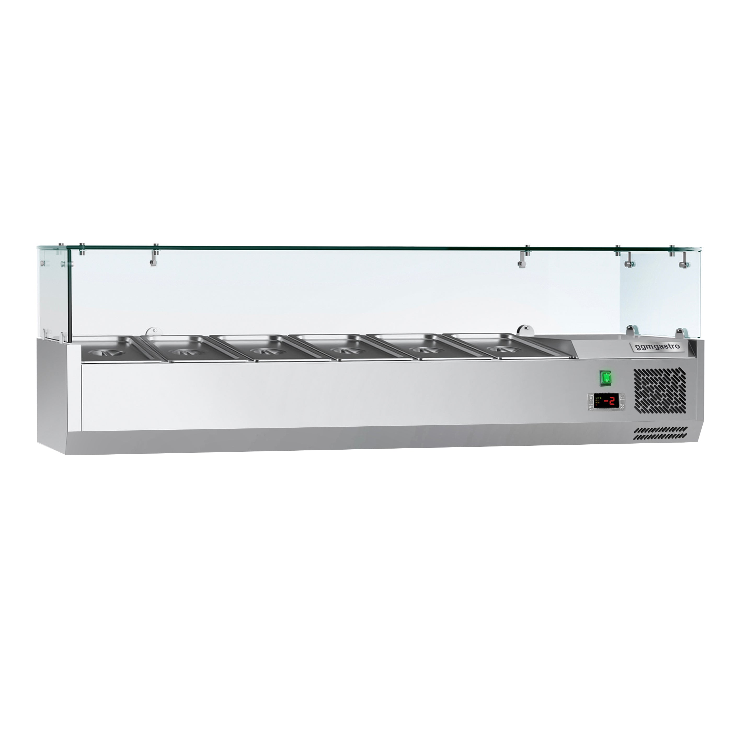 Refrigerated showcase ECO - 1.4 x 0.34 m - for 6x 1/4 GN containers