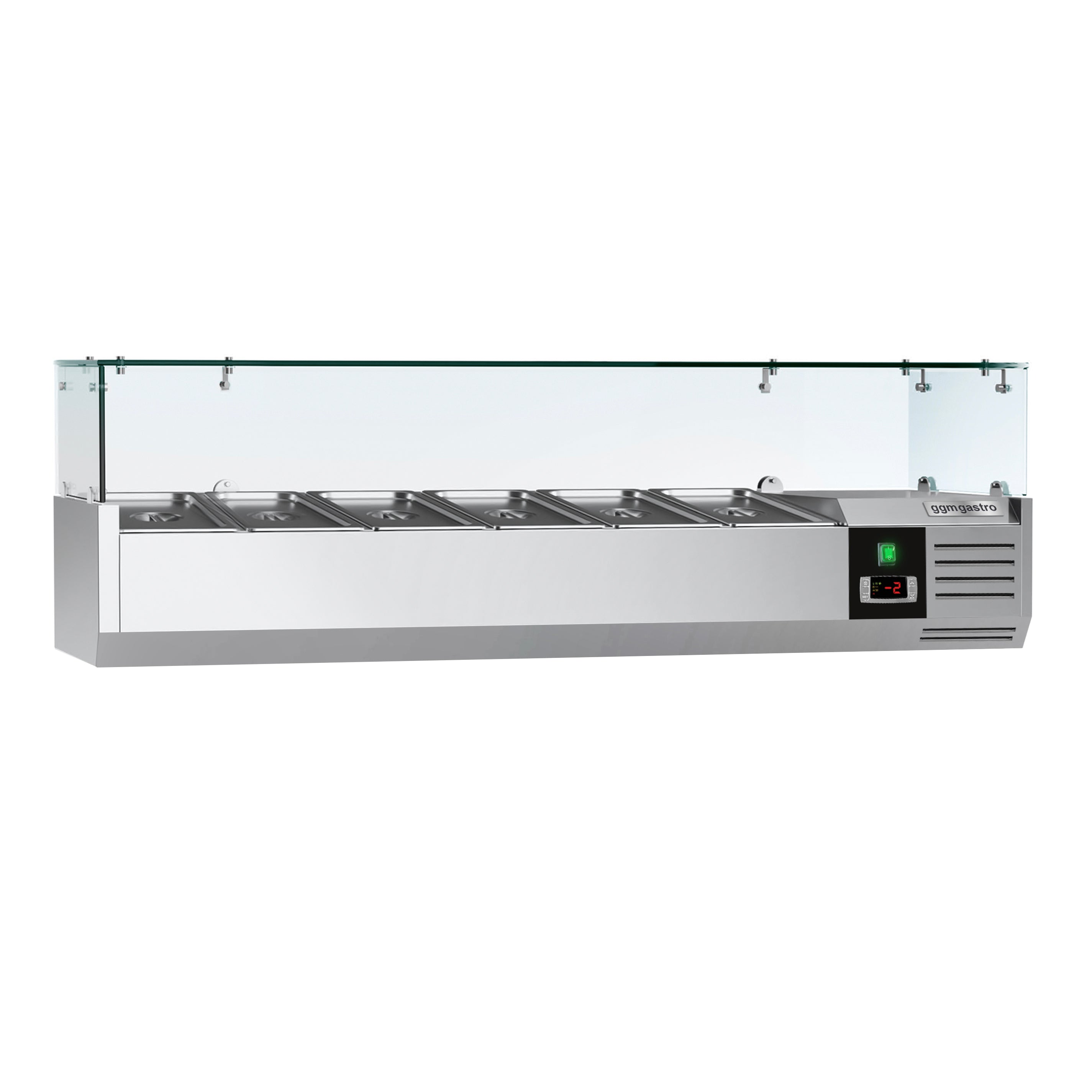 Хладилна витрина PREMIUM - 1,4 x 0,34 m - за 6x 1/4 GN контейнери
