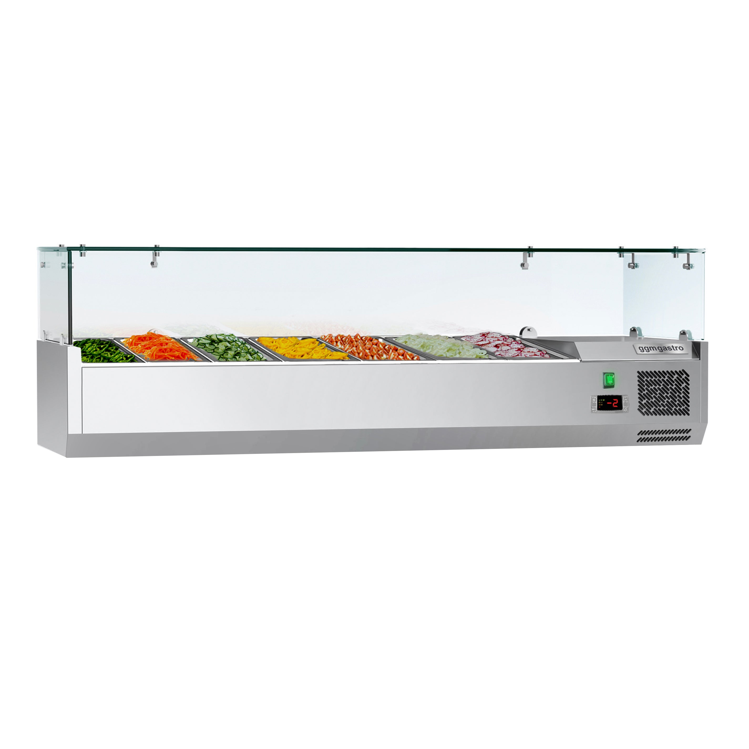 Хладилна витрина ECO 1,5 x 0,34 m - за контейнери 7x 1/4 GN