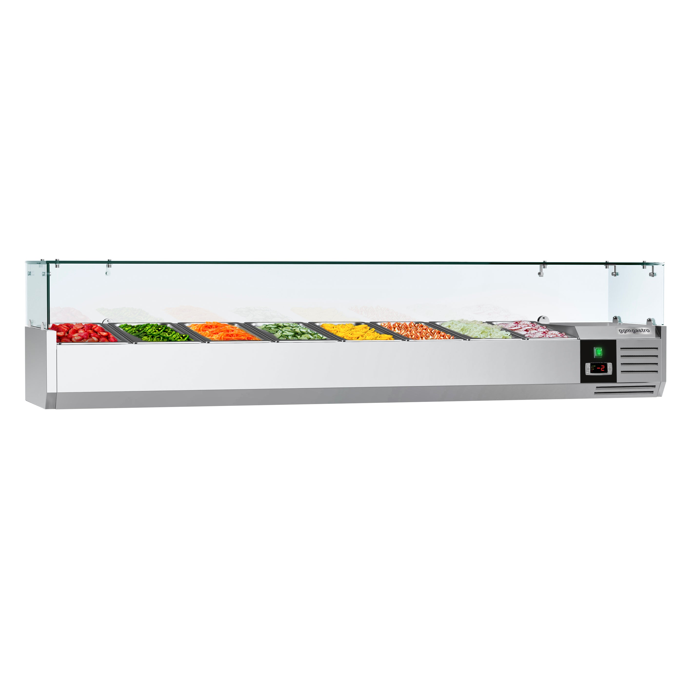 Хладилна витрина PREMIUM - 1,8 x 0,34 m - за контейнери 8x 1/4 GN