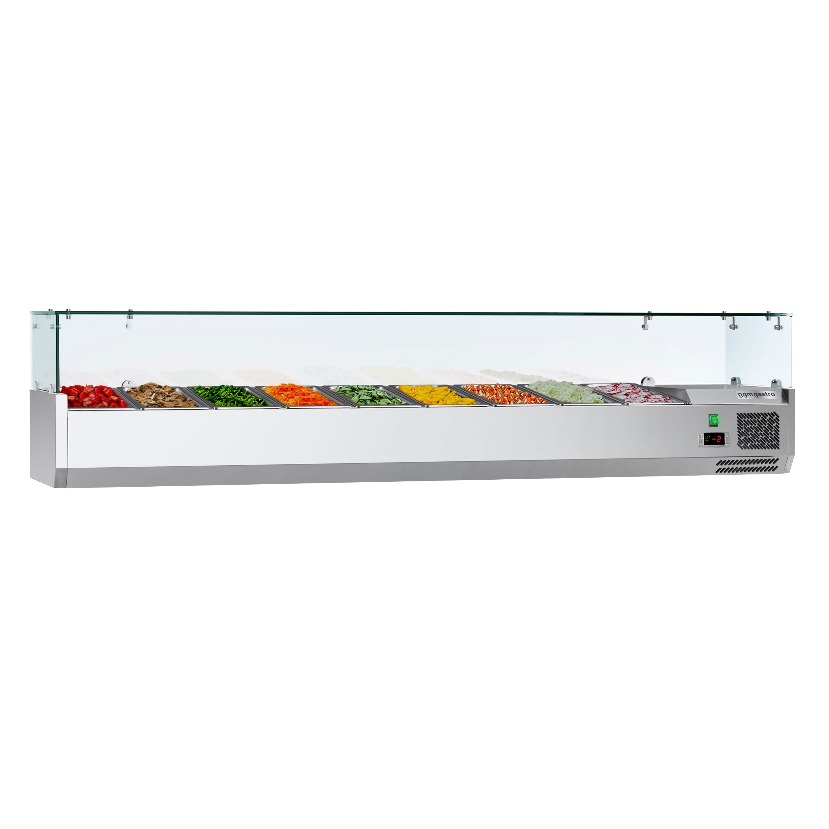 Хладилна витрина ECO - 2,0 x 0,4 m - за контейнери 9x 1/3 GN