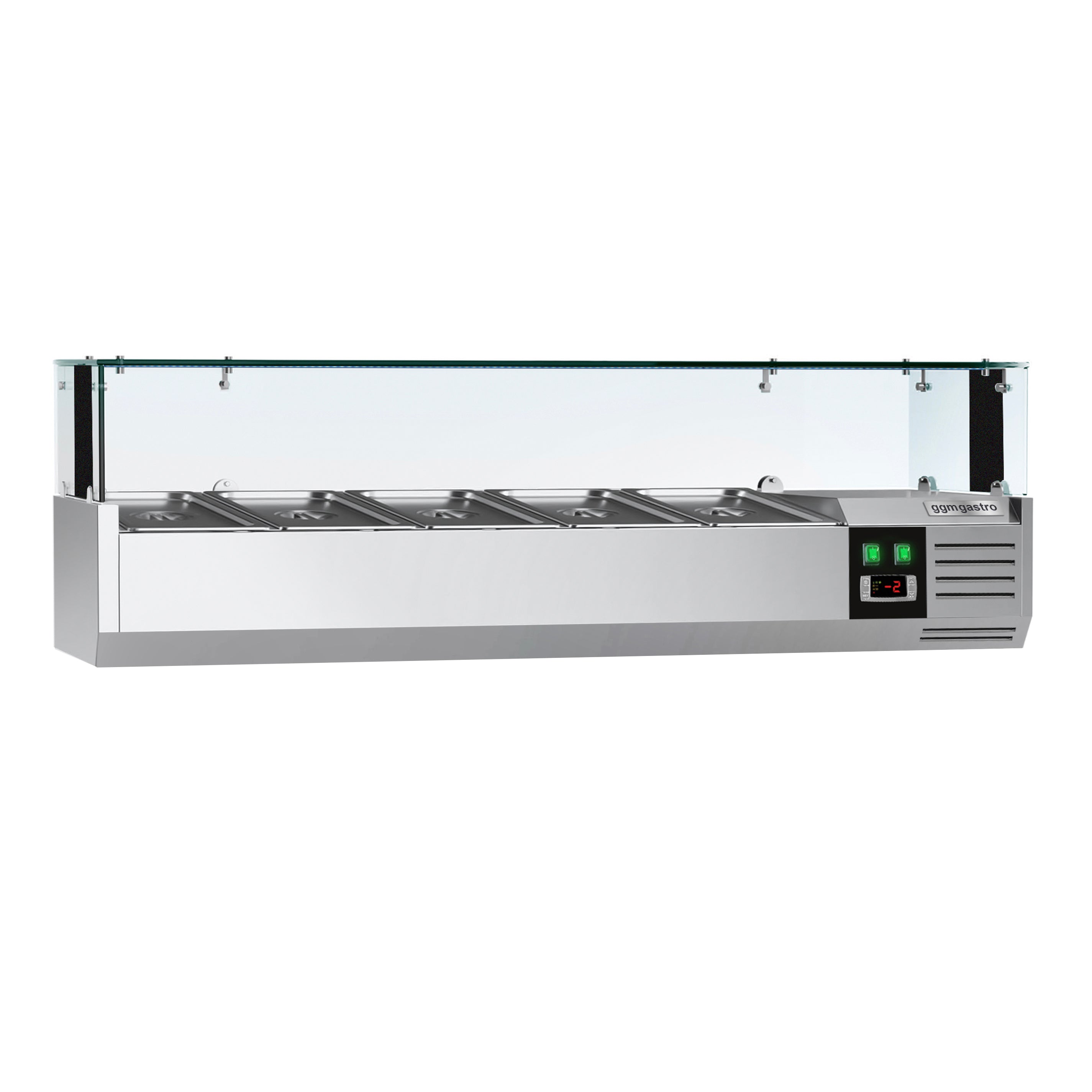 Хладилна витрина PREMIUM - 1,2 x 0,34 m - за 5x 1/4 GN контейнера