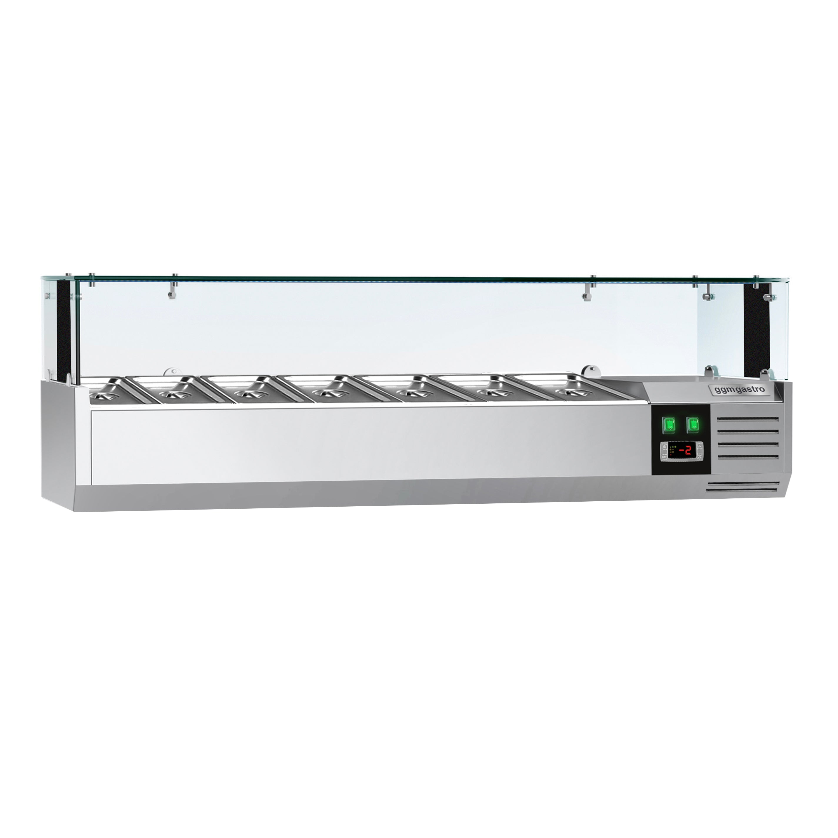 Хладилна витрина PREMIUM 1,5 mx 0,43 m - за 7x 1/4 GN контейнери