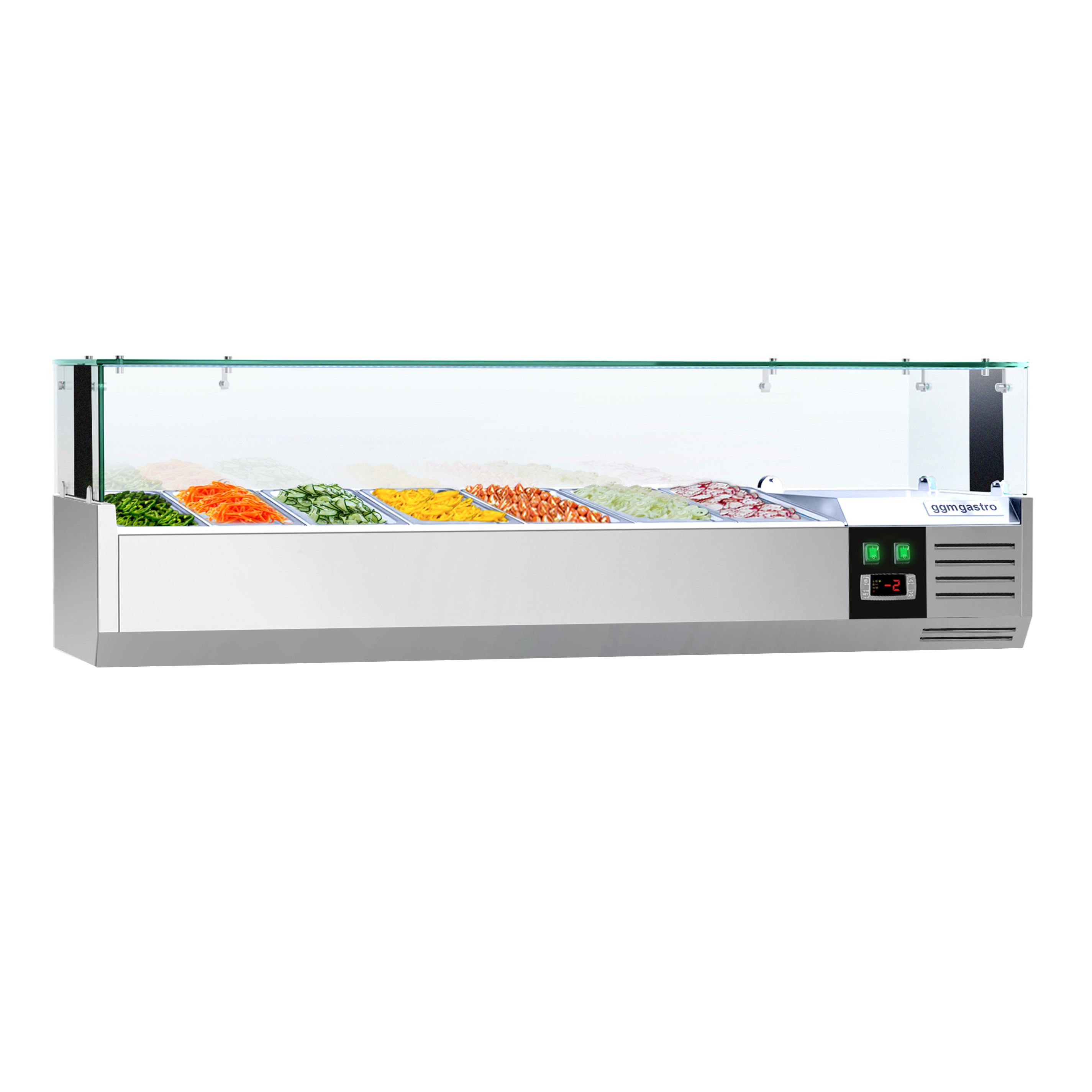 Refrigerated showcase PREMIUM 1.5 mx 0.43 m - for 7x 1/4 GN containers