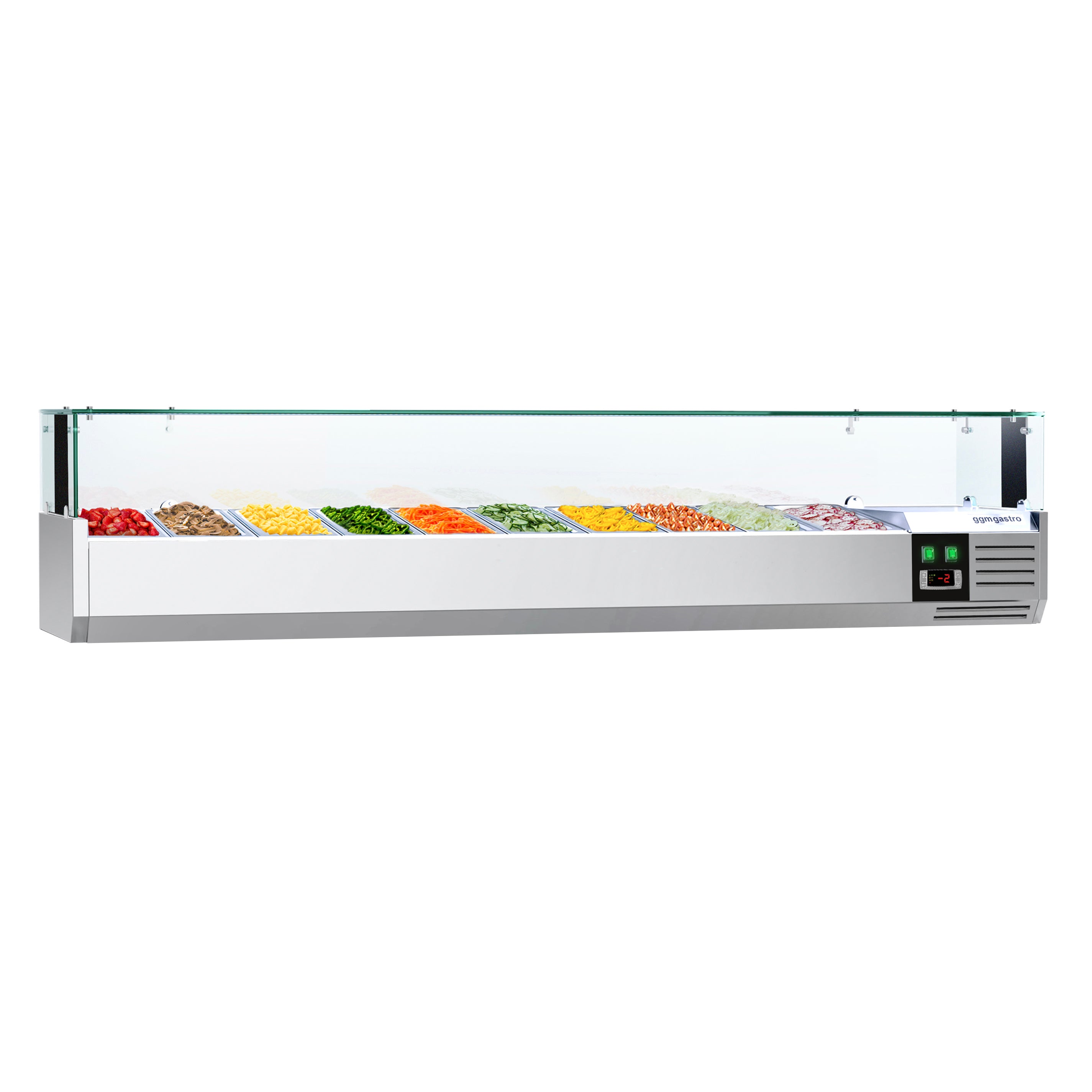 Refrigerated showcase PREMIUM 2.0 mx 0.34 m - for 10x 1/4 GN containers