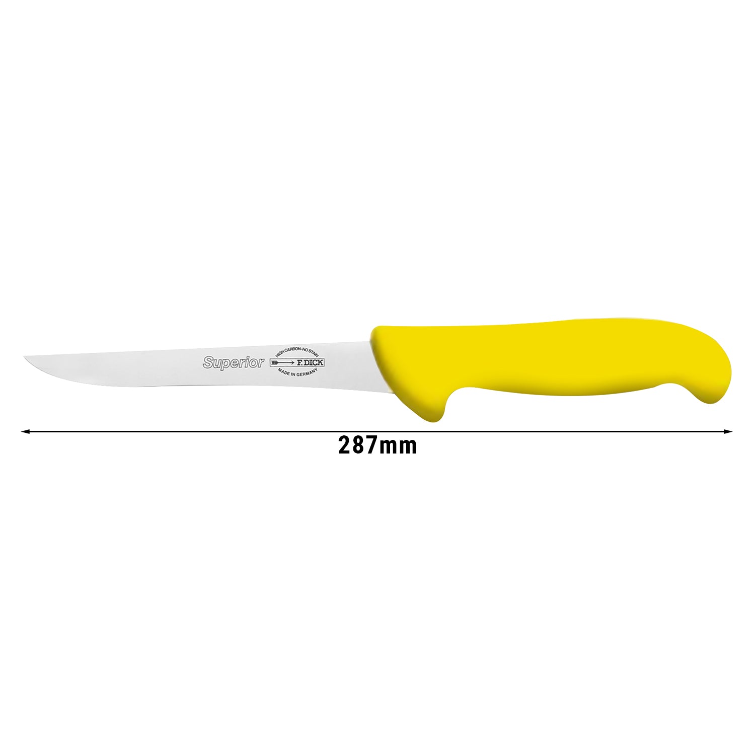 F. Нож за обезкостяване DICK с жълта дръжка - 15 см