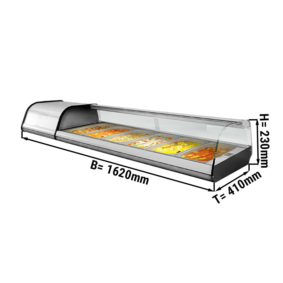 Студенa витринa за суши и тапас за 6х GN 1/3