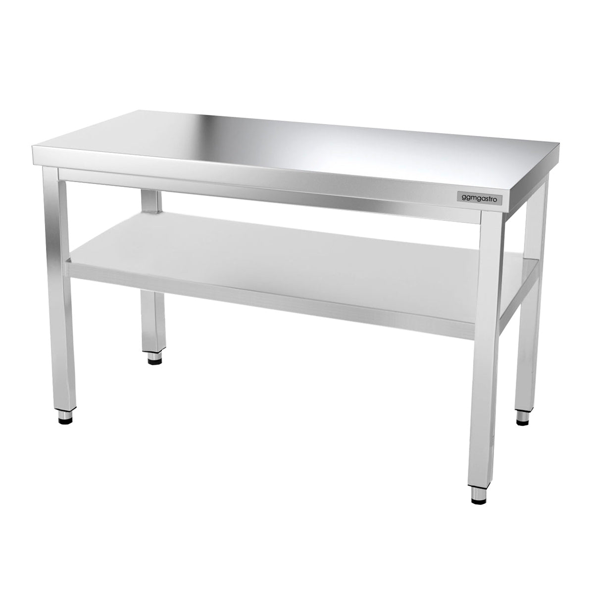 PREMIUM stainless steel work table 1.0 m - with lower shelf