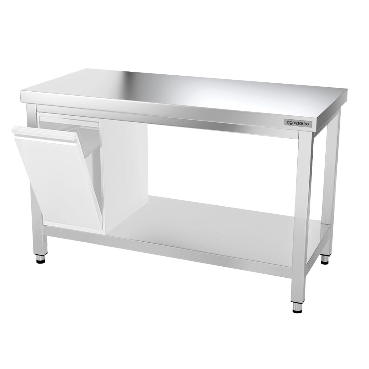 PREMIUM stainless steel work table 1.0 m - with lower shelf