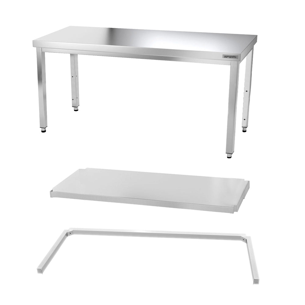 Work table PREMIUM 1.8 m. with frame and bottom shelf