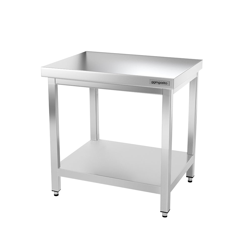 PREMIUM stainless steel work table 0.7 m - with lower shelf