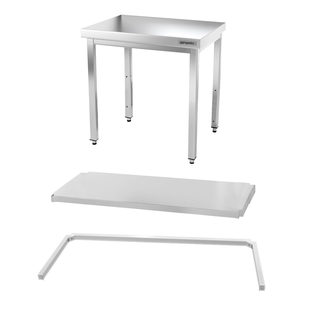 Work table PREMIUM 0.7 m. with frame and bottom shelf