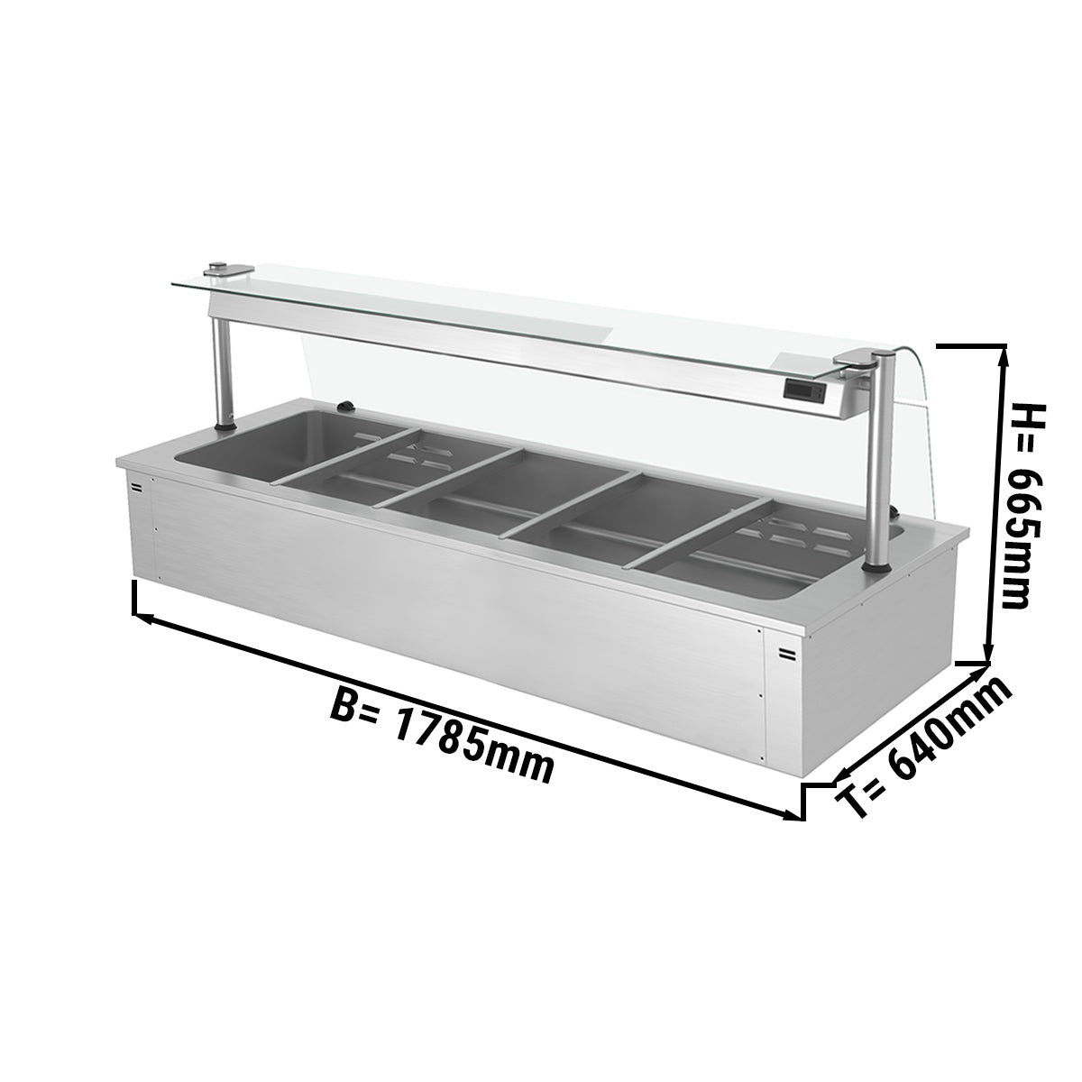 Built-in water bath 1.8 m - C series