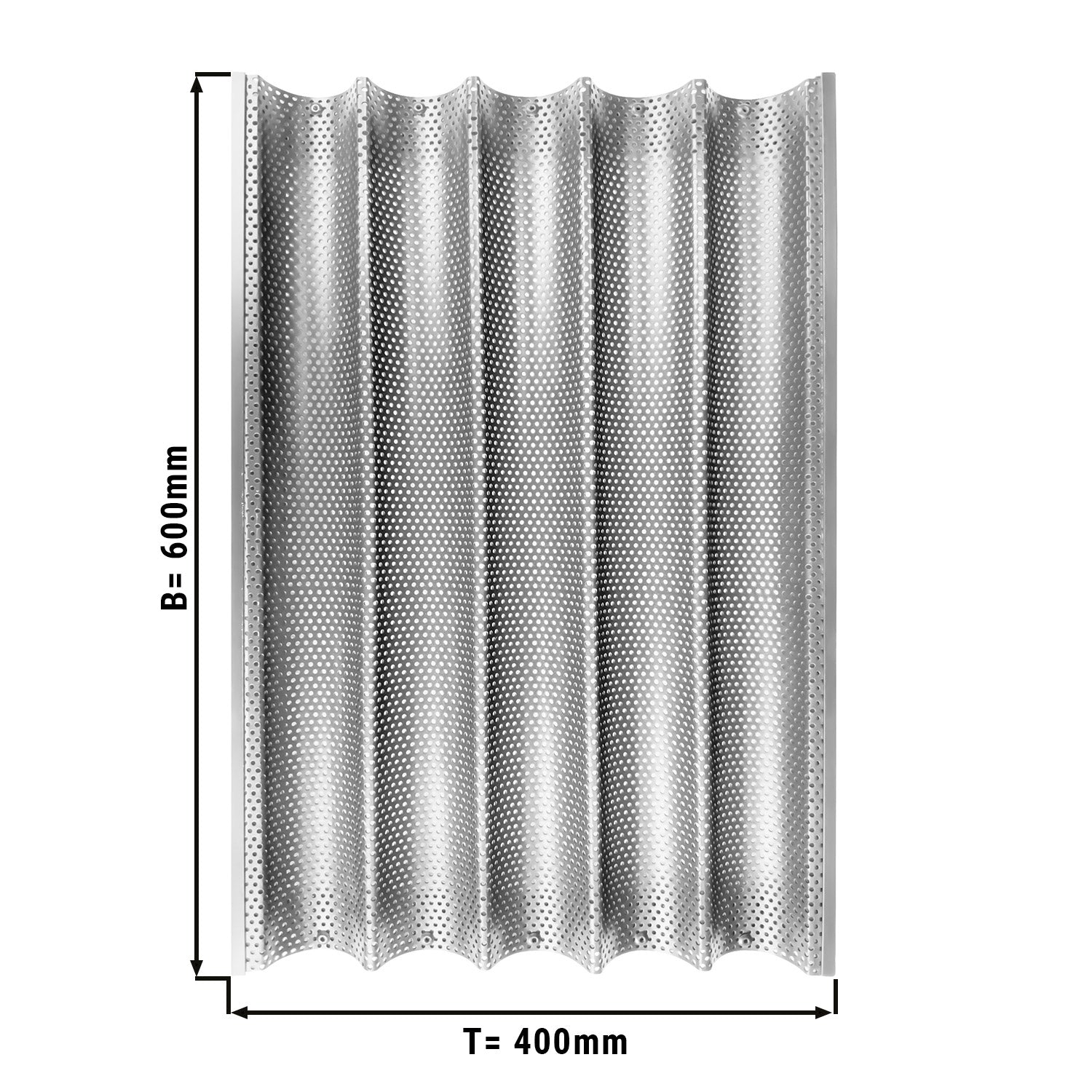 Aluminum baguette tray BG 400x600