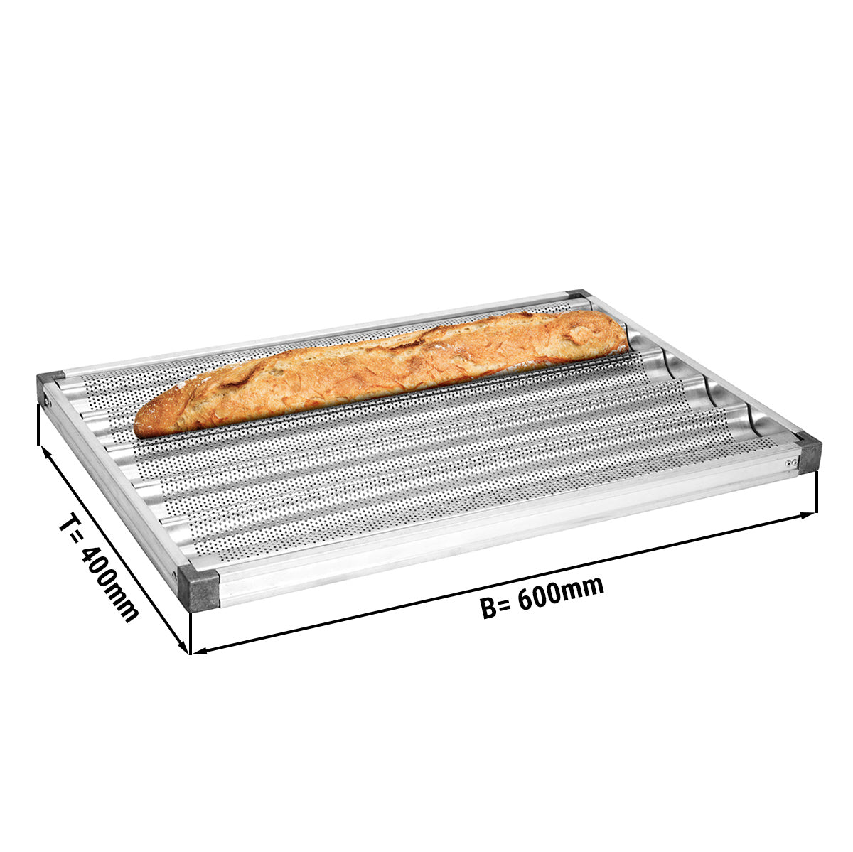 Baguette tray - 40 x 60 cm - with 5 trays