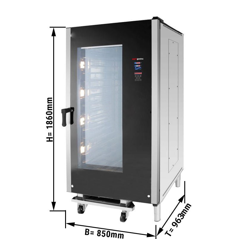 Конвектомат комбиниран и за пекарни 16х EN 400 x 600 със стелажна вагонетка