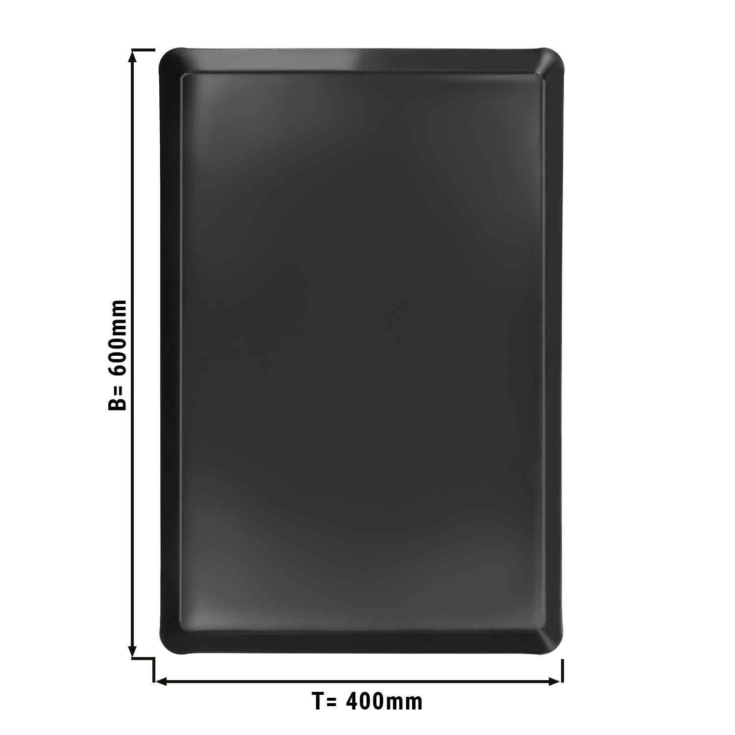 Aluminum baking tray with Teflon coating BG 400x600