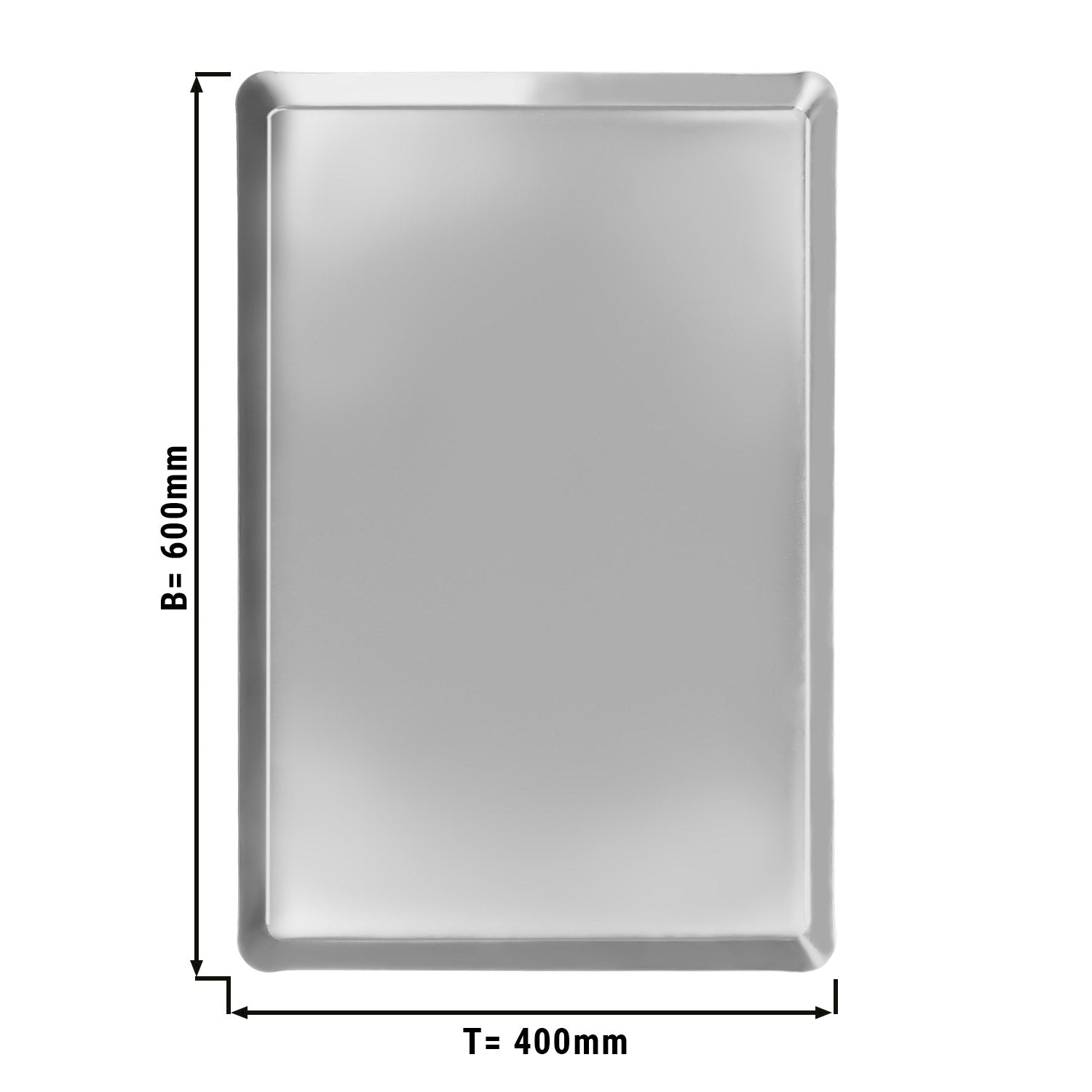 Aluminum baking tray BG 400x600