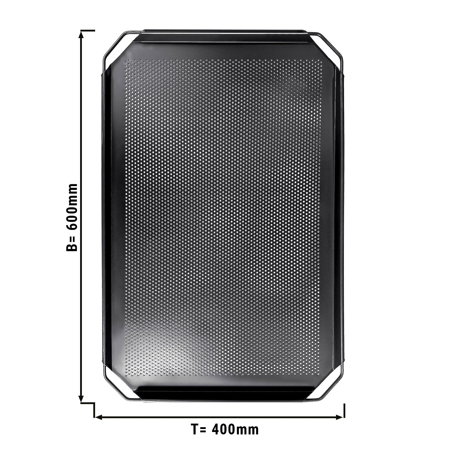 Aluminum baking tray - with Teflon coating BG 400x600