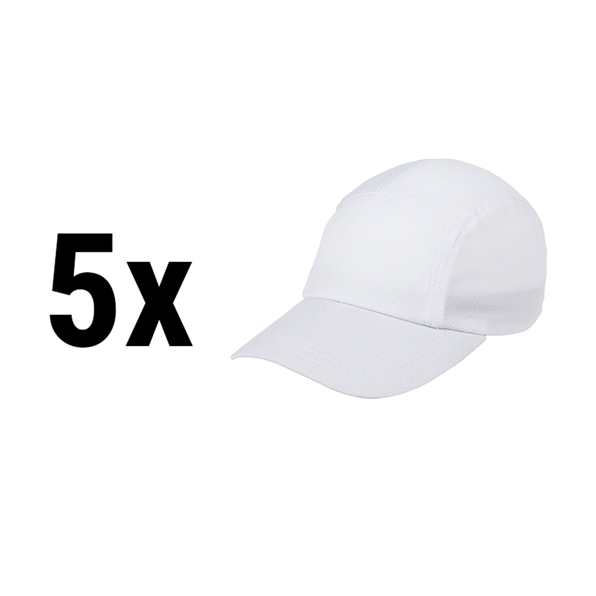 (5 pieces) George baseball cap - white