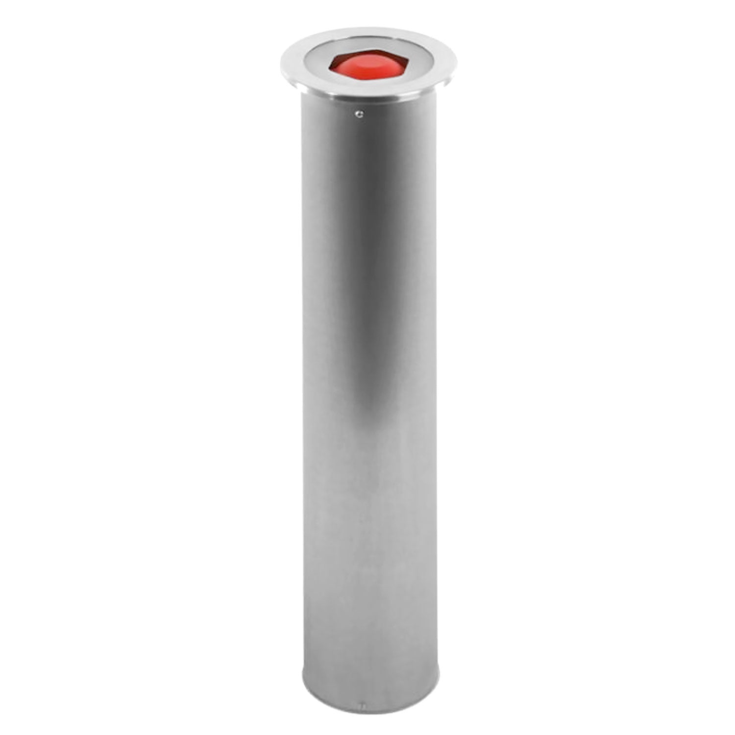 Stainless steel cup dispenser with spring