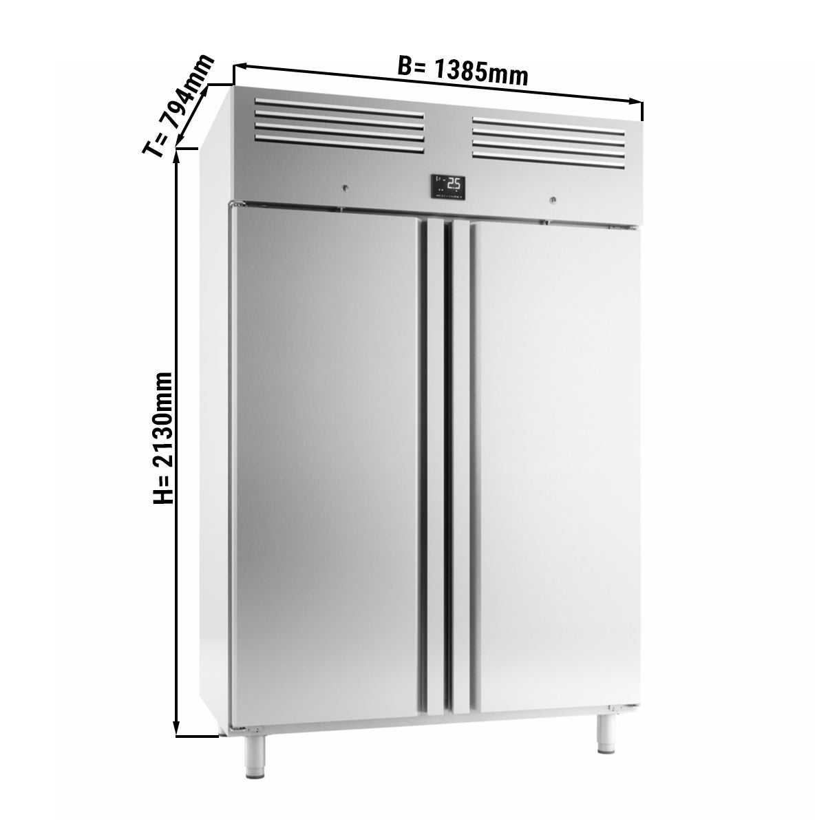 Хладилник за пекарски изделия (EN 60x 40) - с 2 врати