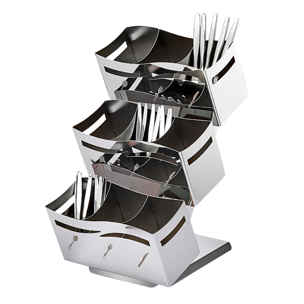 Utensil tray - with 3x3 shelves