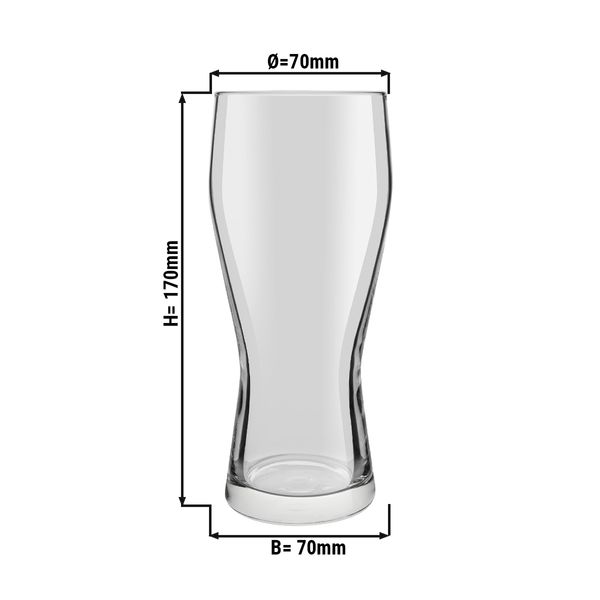 (6 pieces) Beer glass - MUNICH - 400 ml