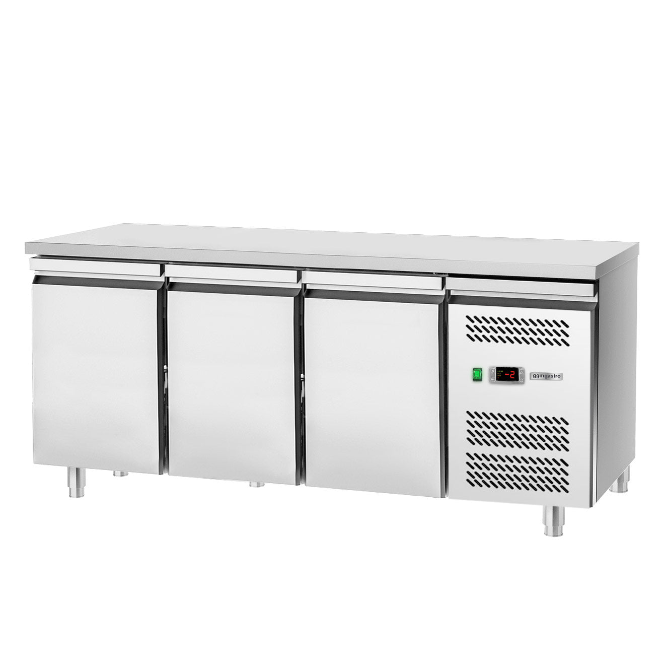 Refrigerated counter for bakery products PREMIUM - 2.0 x 0.8 m - with 3 doors