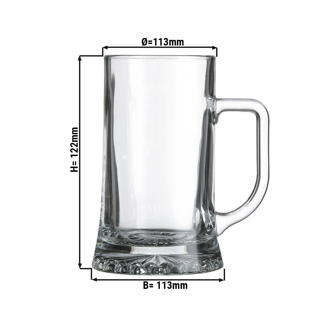 (6 pieces) Beer glass - Munich - 285 ml - Transparent