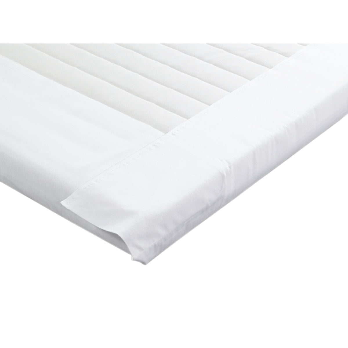 (10 pieces) Box spring bed sheets - 295 x 305 cm - white