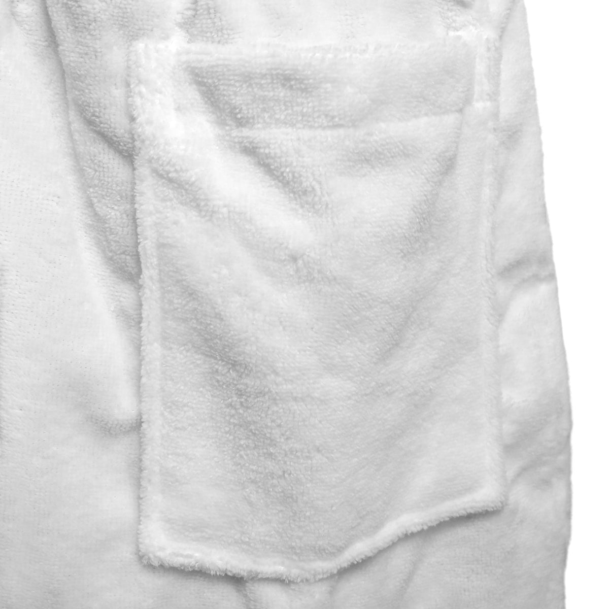 (12 pieces) Robe with shawl collar - size: M - white