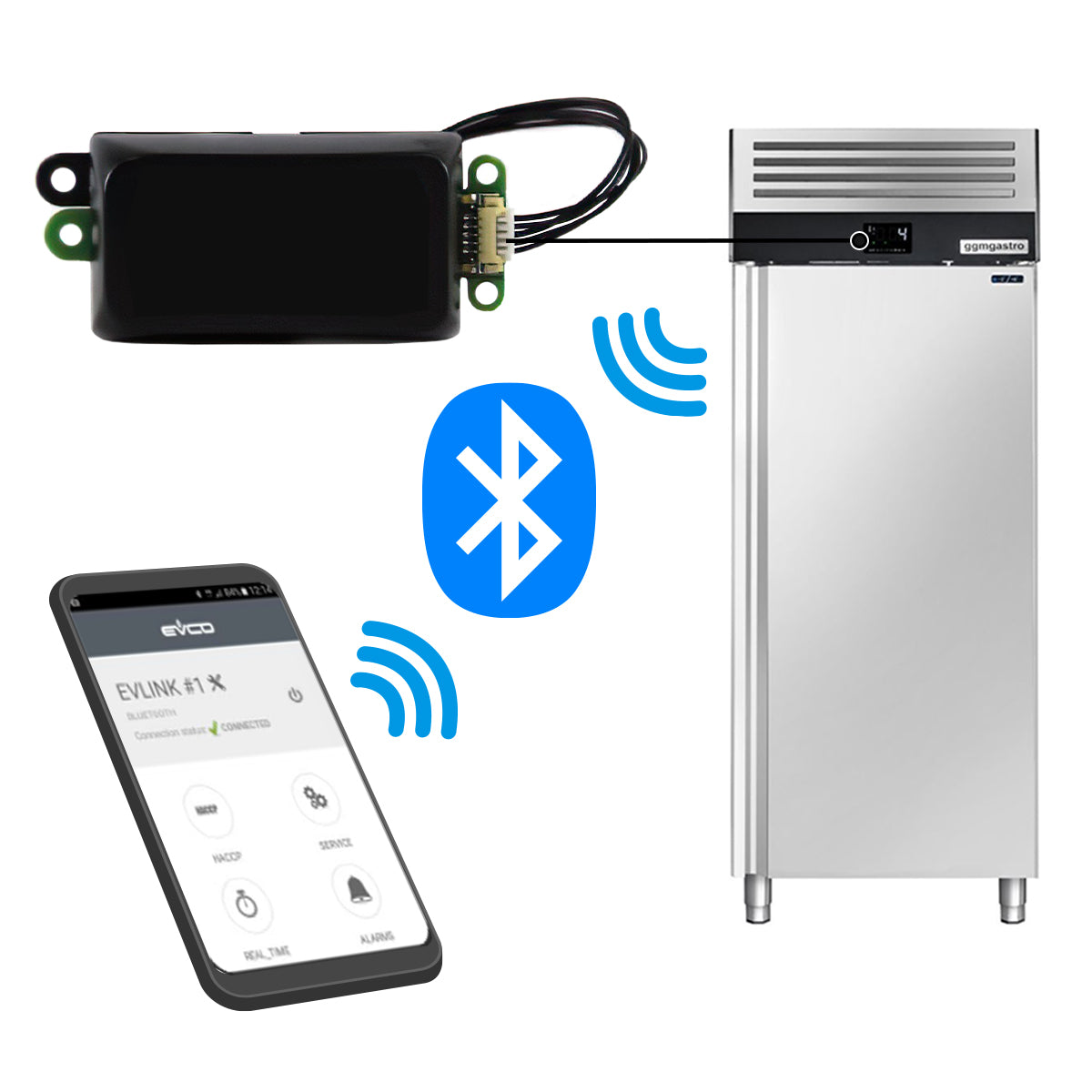 Bluetooth control for refrigerators and freezers
