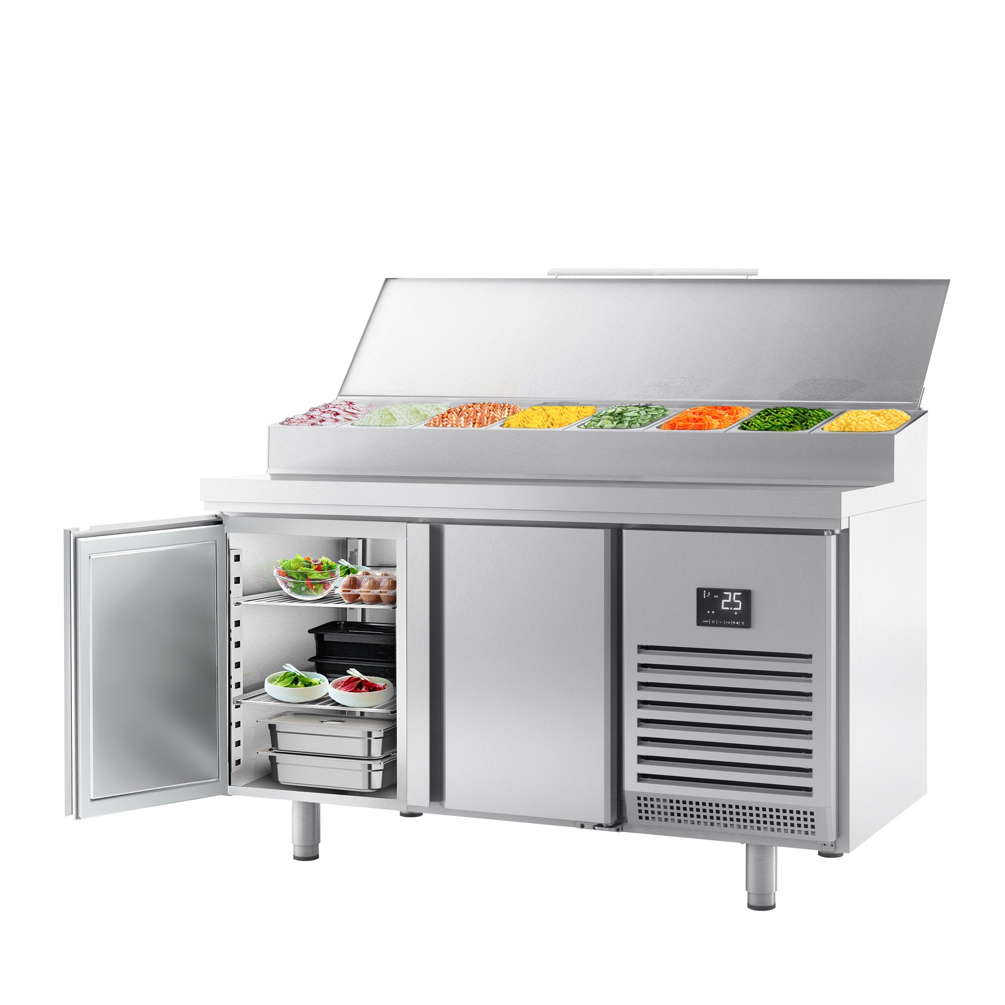 Refrigerated table for bakery products (EN) - with 2 doors