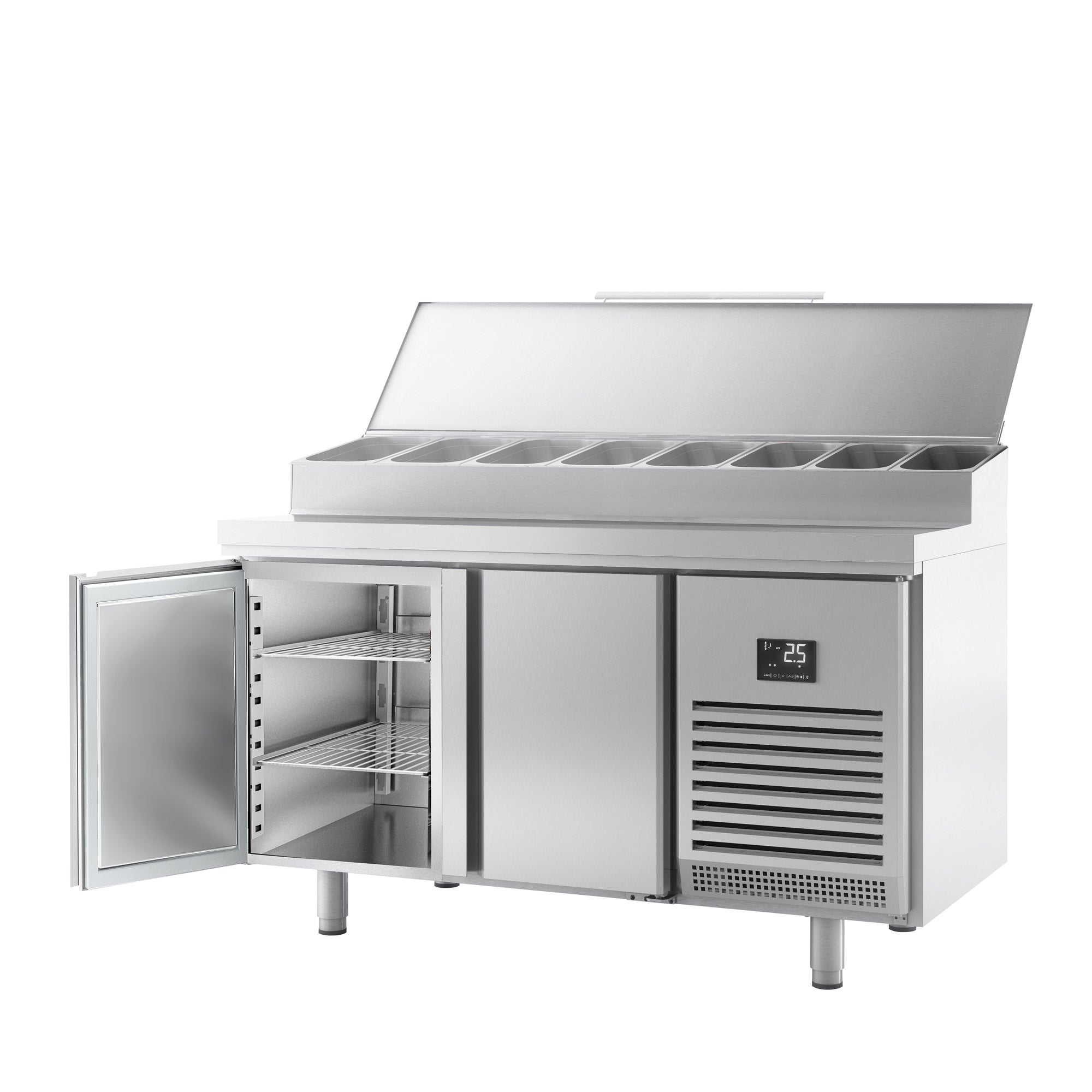 Refrigerated table for bakery products (EN) - with 2 doors