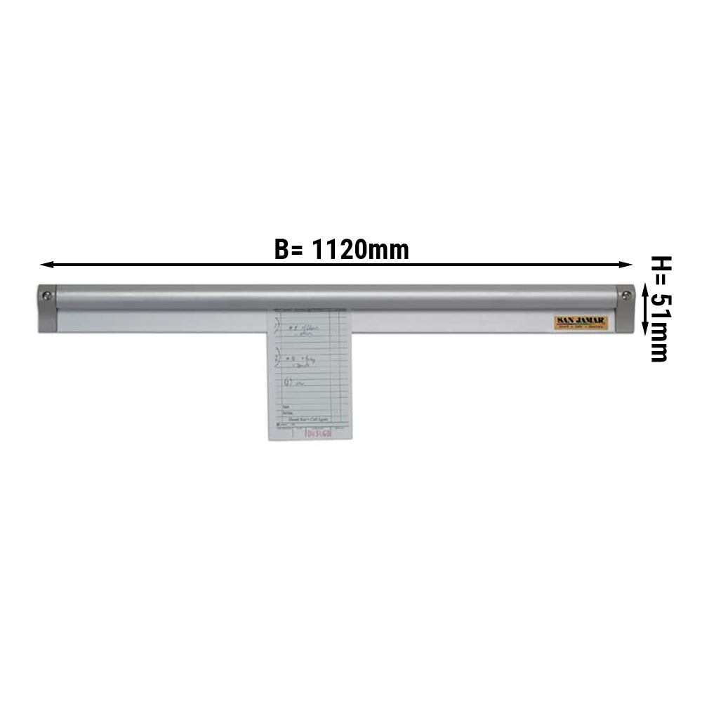 Note rails 1017 mm aluminum