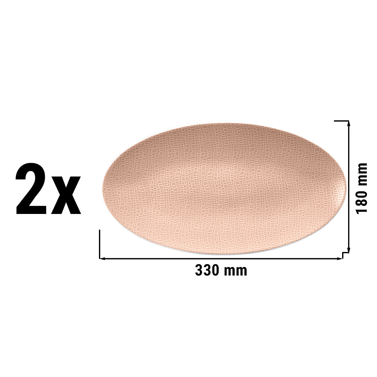 (2 pieces) Seltmann Weiden - Plates - 33 x 18 cm