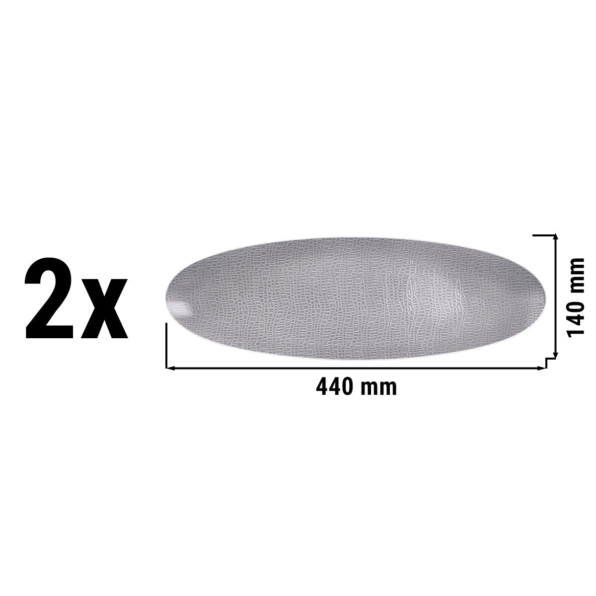 (2 pieces) Seltmann Weiden - Plate bowl - 44 x 14 cm