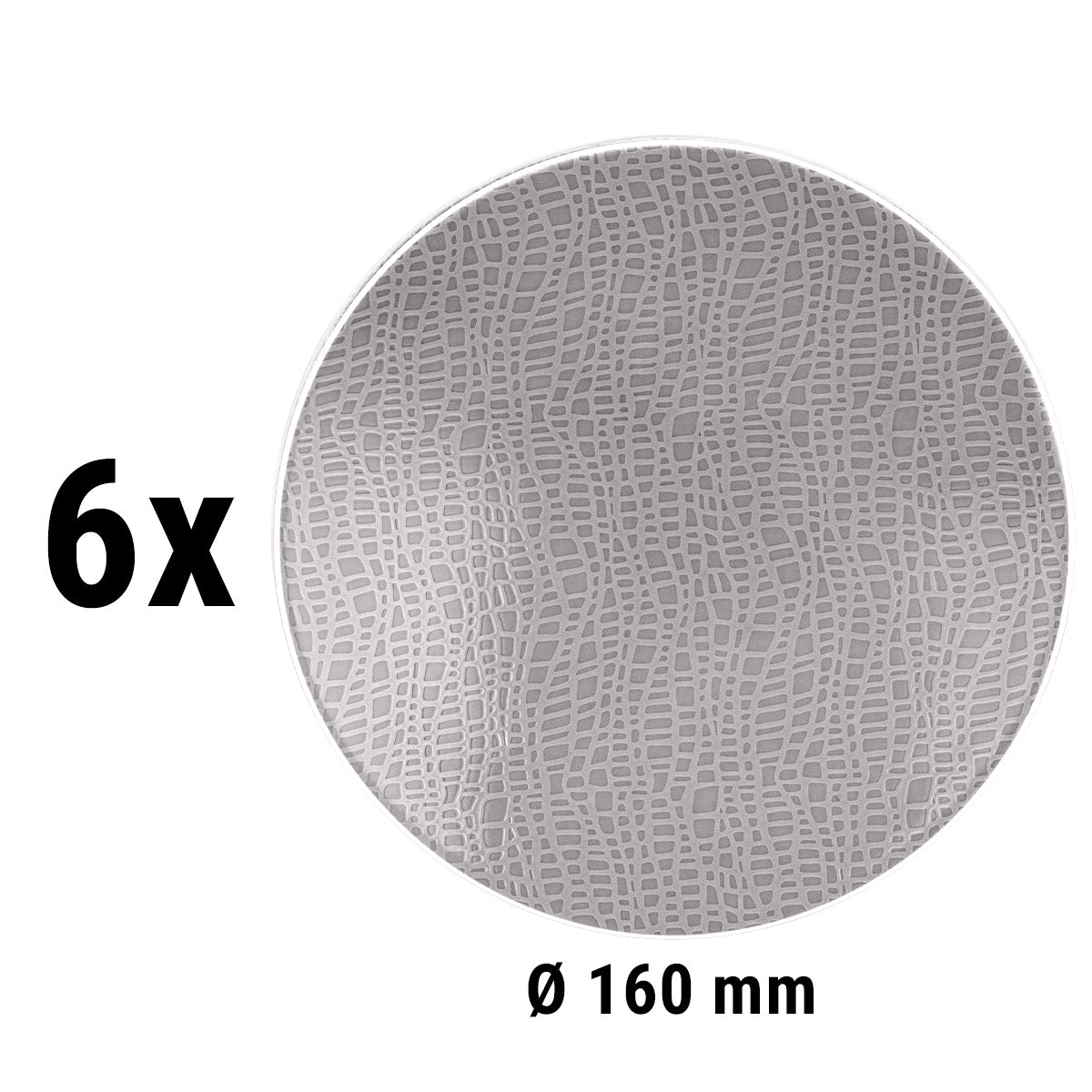 (6 pieces) Seltmann Weiden - Plate flat - Ø 16.5 cm