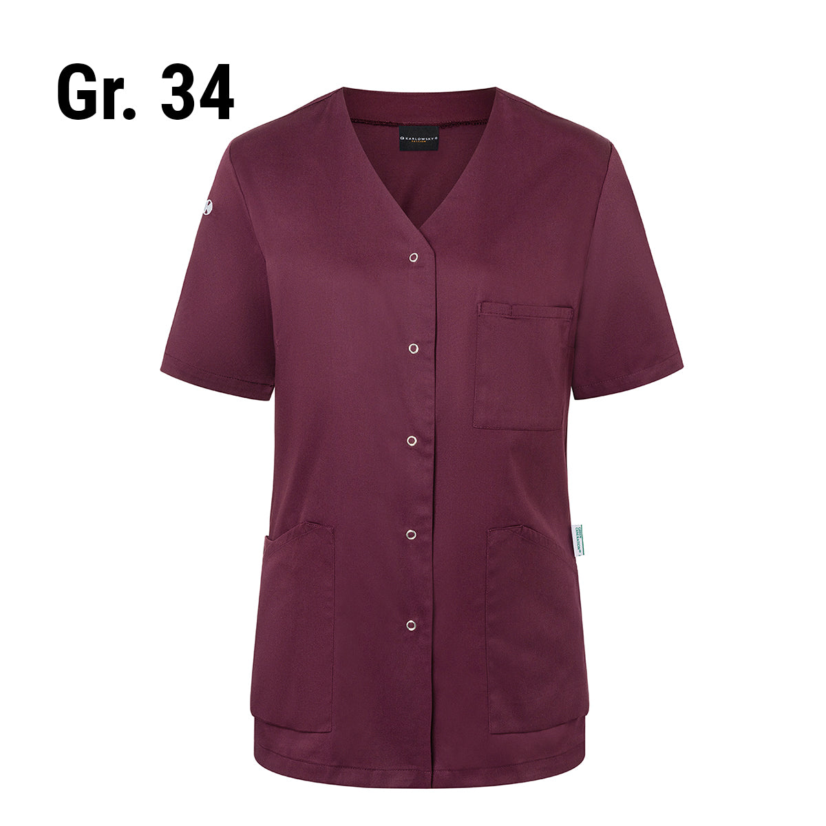 (6 pieces) Karlowsky - Women's Essential Short Sleeve Jacket - Eggplant - Size: 34