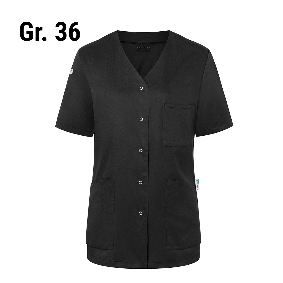 (6 pieces) Karlowsky - Women's Essential Short Sleeve Jacket - Black - Size: 36