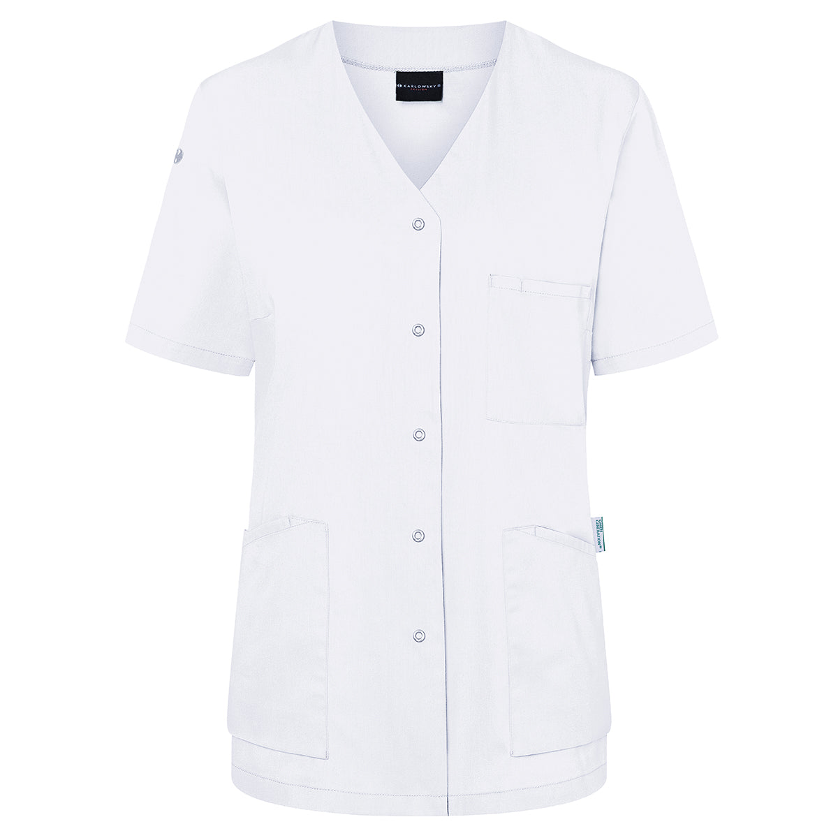 (6 pieces) Karlowsky - Women's Essential Short Sleeve Jacket - White - Size: 40